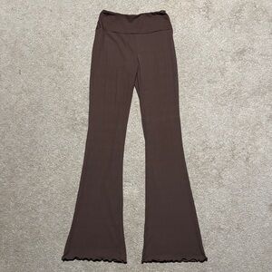 Brown Flared Leggings